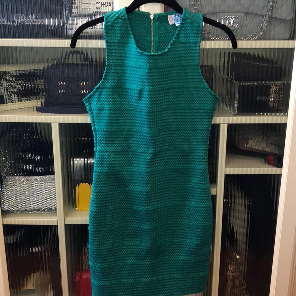 Devlin emerald green mini dress